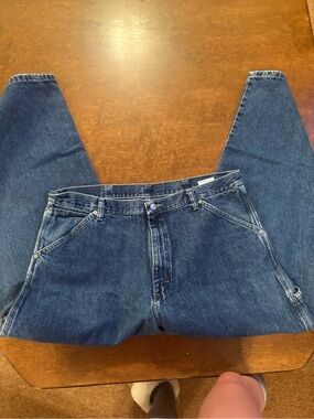 Wrangler Men's Straight Dark Blue Denim Jeans